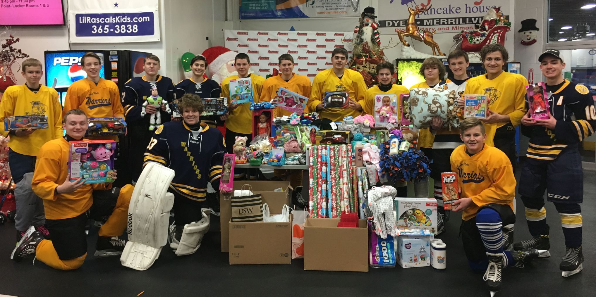 Bishop Noll hockey teams helps Haven House